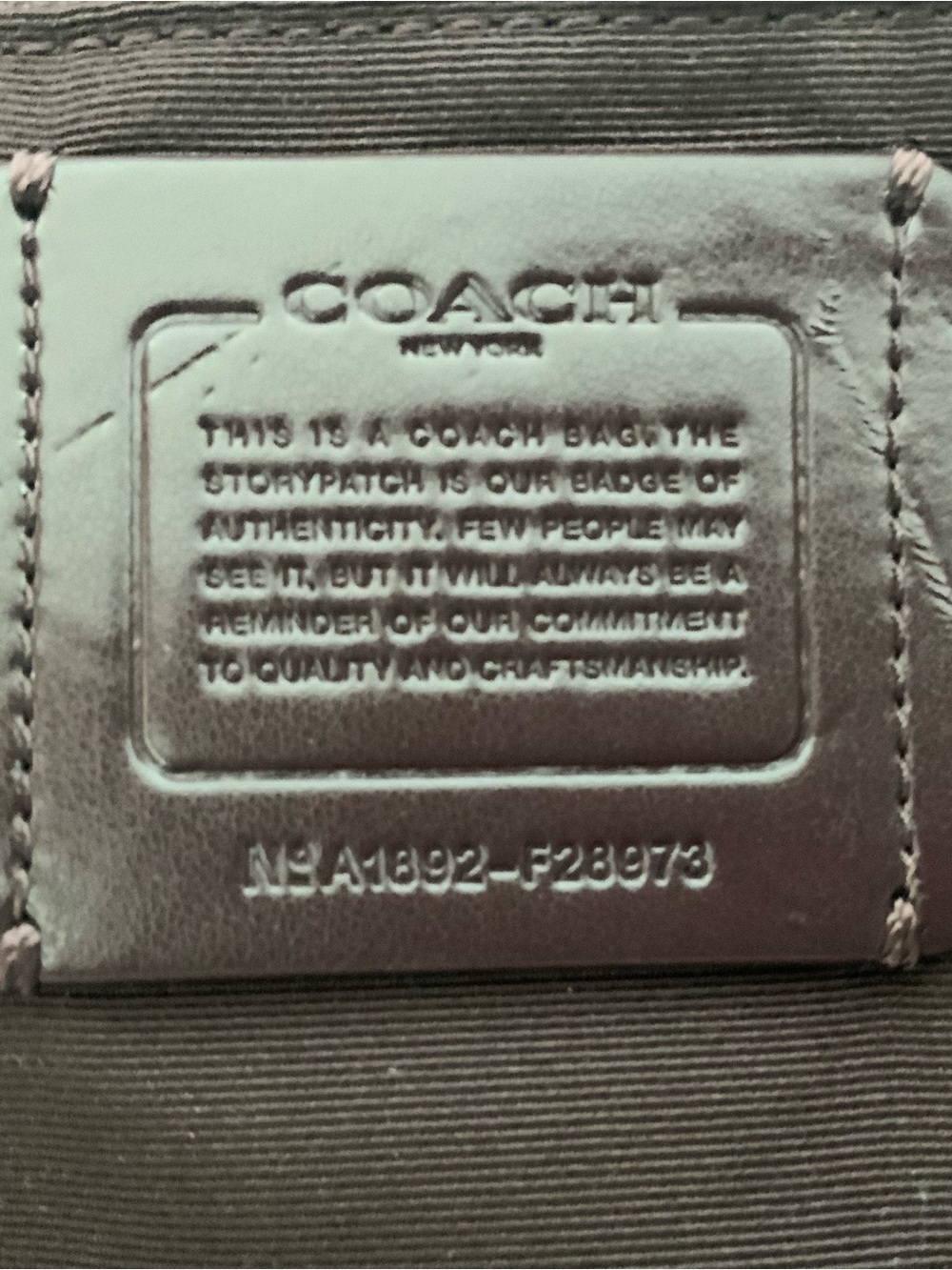 Coach Floral Perforated Leather Tote bag - Picture 9 of 14